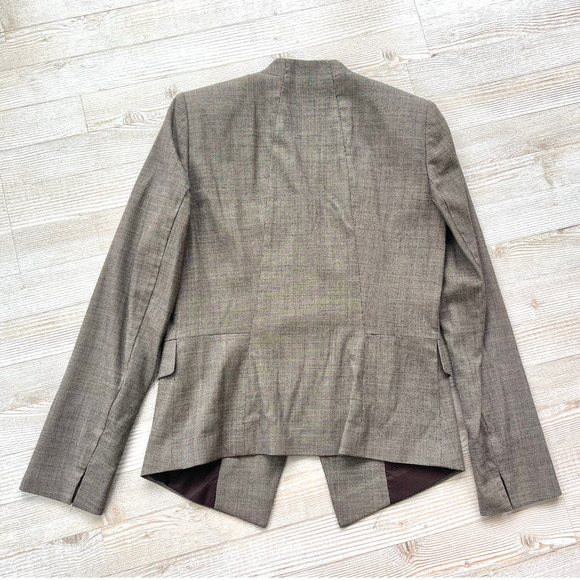 Lafayette 148 Katherine Ritz Suiting Jacket | Espresso Size 4 - Picture 5 of 8